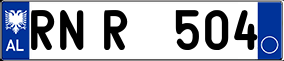 Trailer License Plate